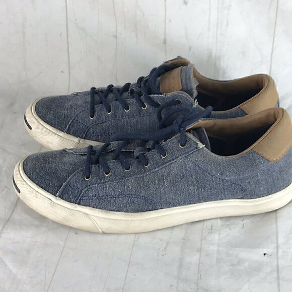 Converse Jack Purcell Blue Denim Sneakers Shoes - Picture 3 of 7
